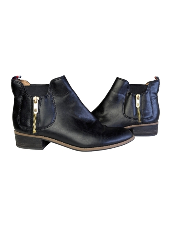 Tommy Hilfiger Shoes - Tommy Hilfiger Zippered Chelsea Boot, Low Heel, Size 9